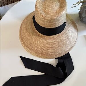 Sarah Bray Bermuda Wildflower Sun Hat with Ribbons